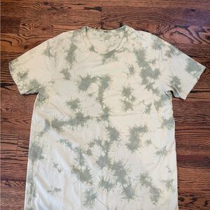 Men's Lululemon Tie-Dye T-Shirt - Green and Cream